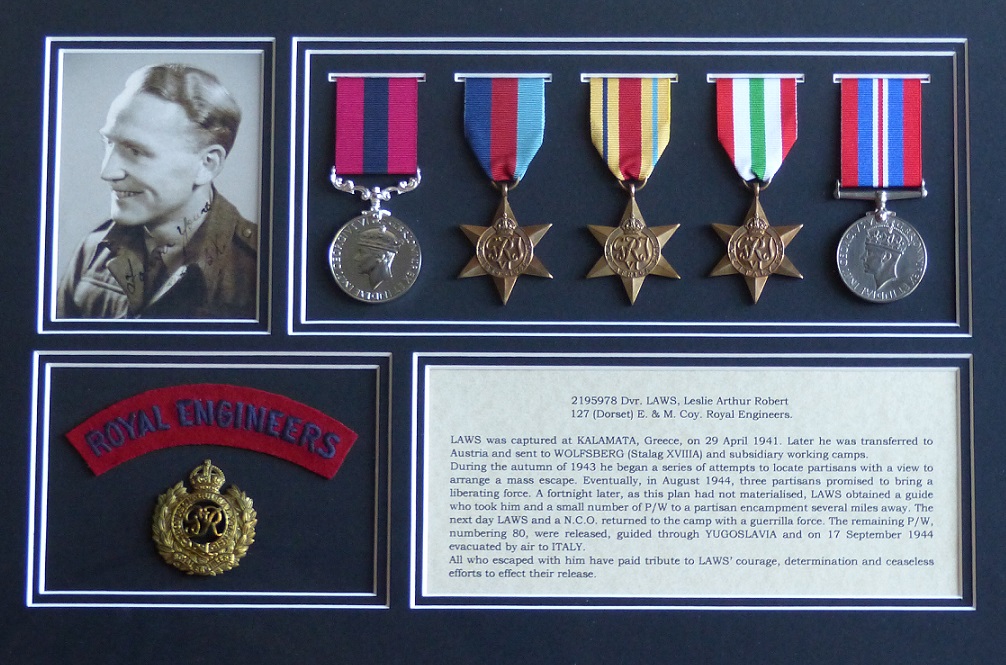 Les was awarded the Distinguished Conduct Medal